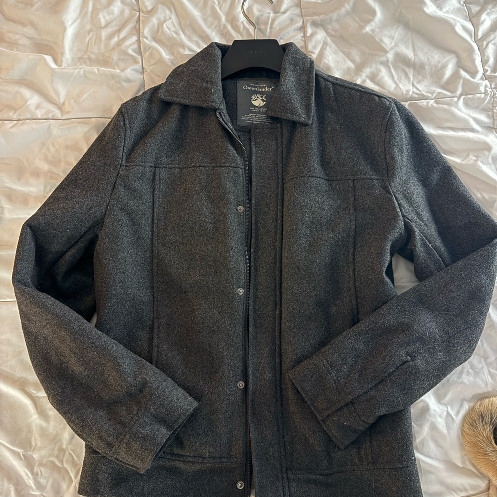 Grey overcoat